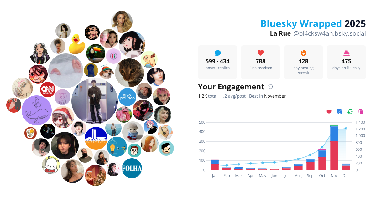 Your Bluesky Wrapped 2025 preview