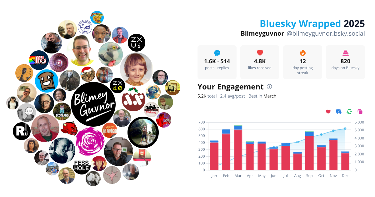 Your Bluesky Wrapped 2025 preview