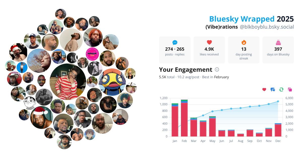 Your Bluesky Wrapped 2025 preview