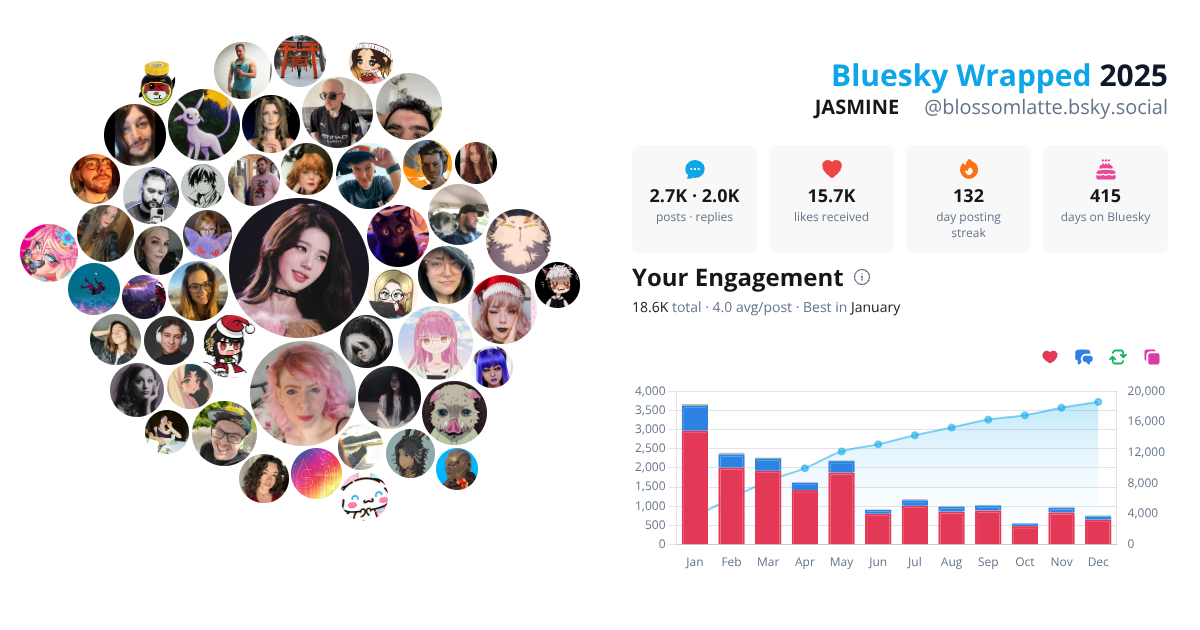 Your Bluesky Wrapped 2025 preview
