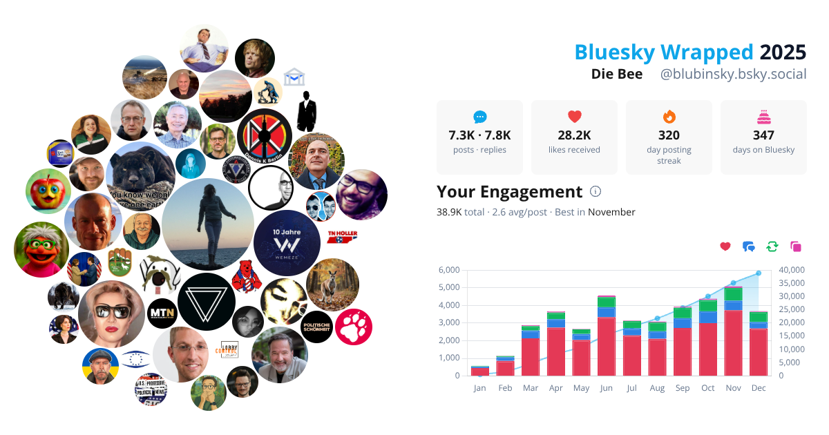 Your Bluesky Wrapped 2025 preview