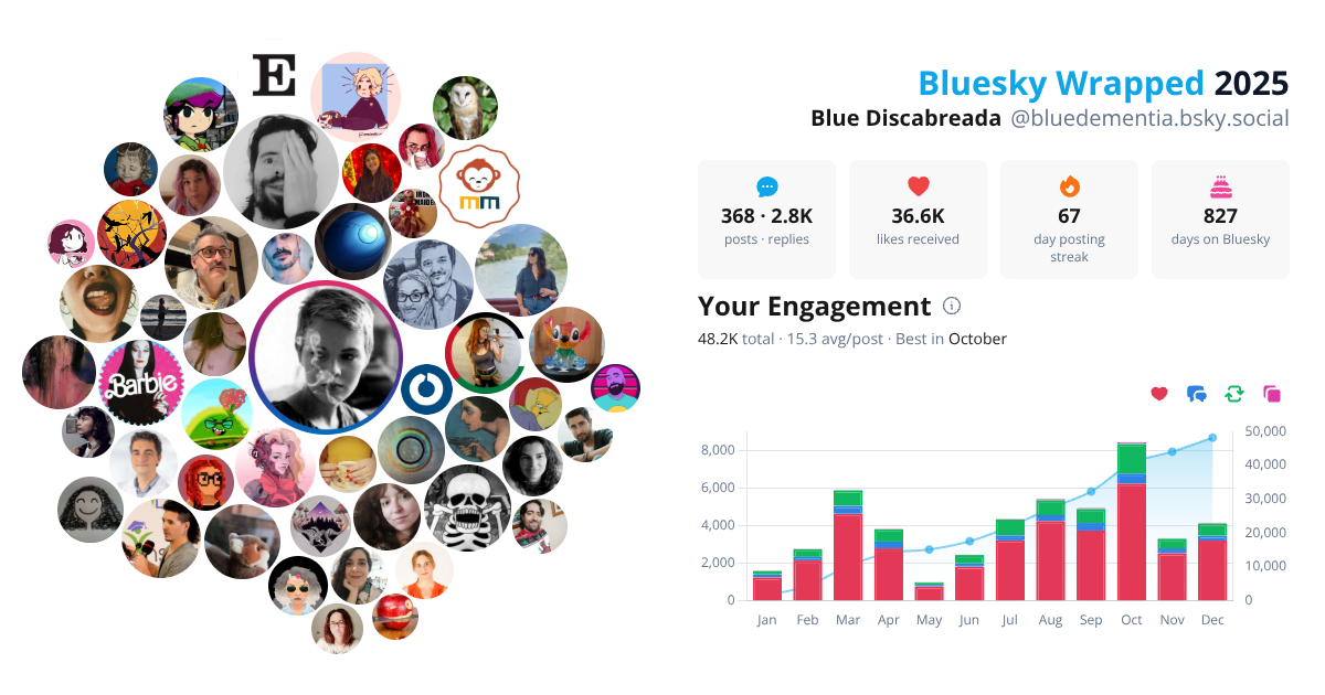 Your Bluesky Wrapped 2025 preview