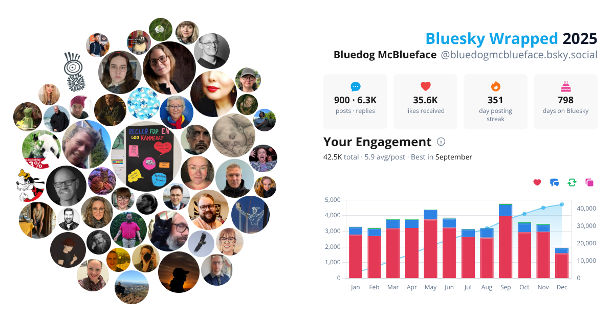 Your Bluesky Wrapped 2025 preview