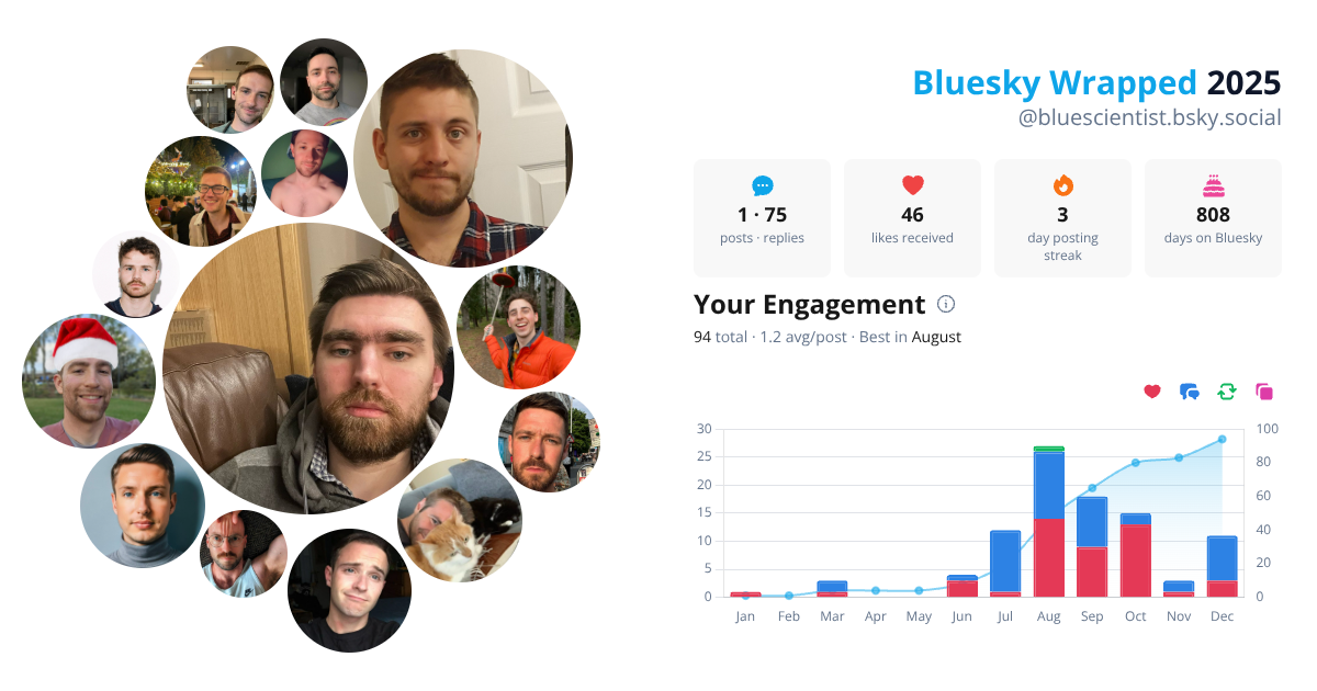 Your Bluesky Wrapped 2025 preview