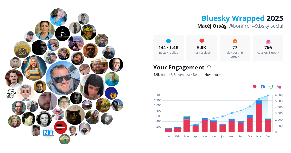 Your Bluesky Wrapped 2025 preview