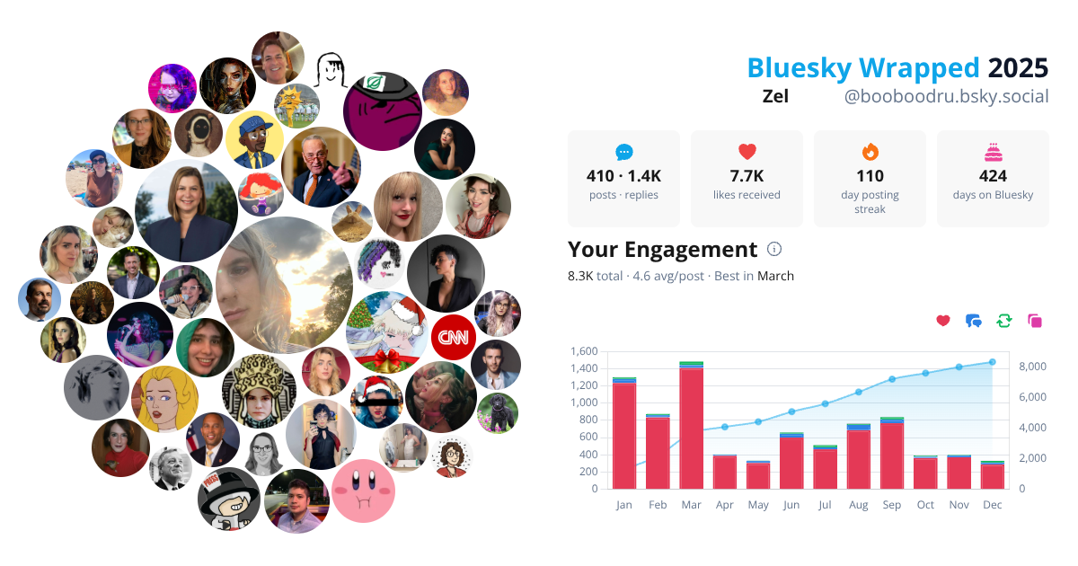 Your Bluesky Wrapped 2025 preview