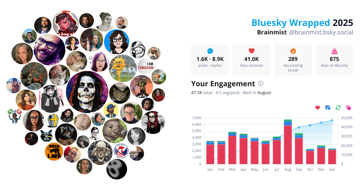 Your Bluesky Wrapped 2025 preview