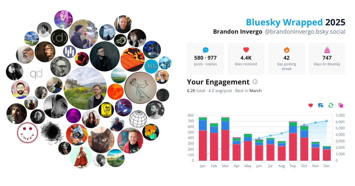 Your Bluesky Wrapped 2025 preview