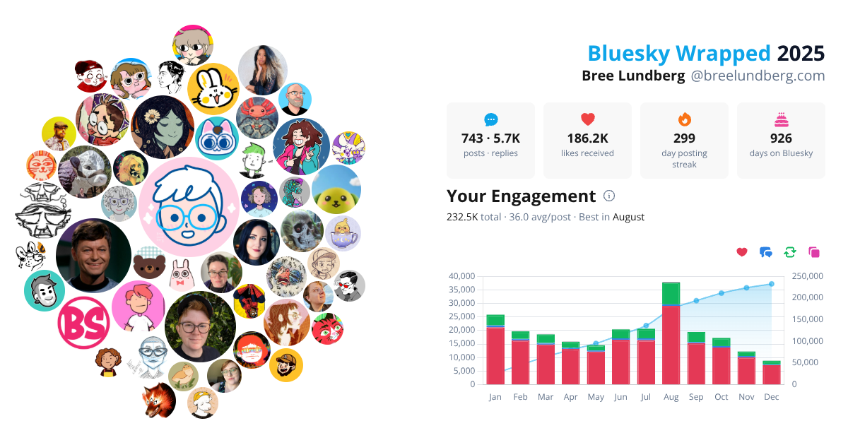 Your Bluesky Wrapped 2025 preview