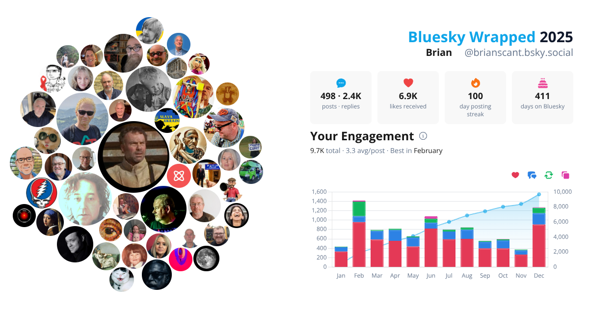Your Bluesky Wrapped 2025 preview