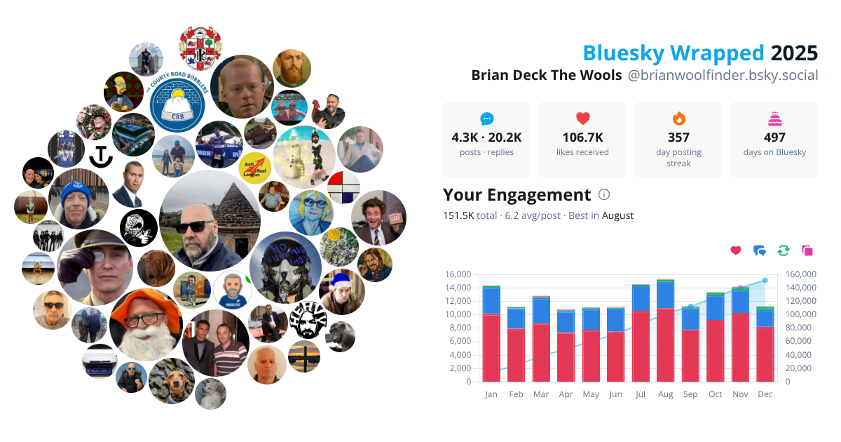 Your Bluesky Wrapped 2025 preview
