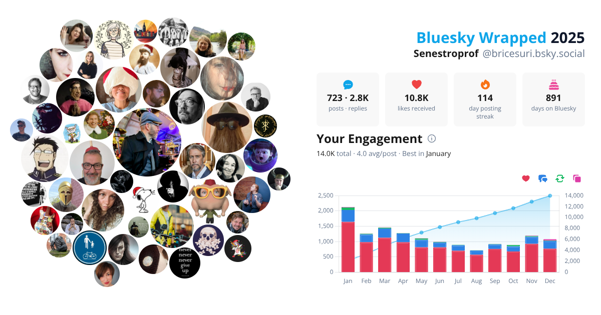 Your Bluesky Wrapped 2025 preview