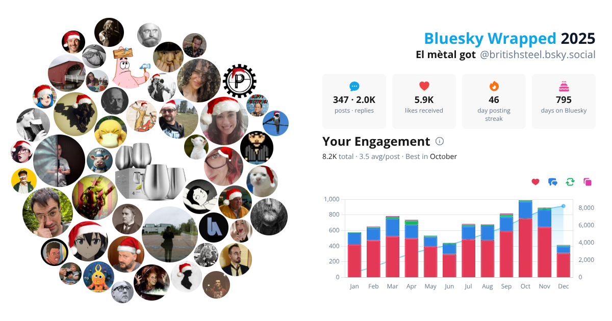 Your Bluesky Wrapped 2025 preview