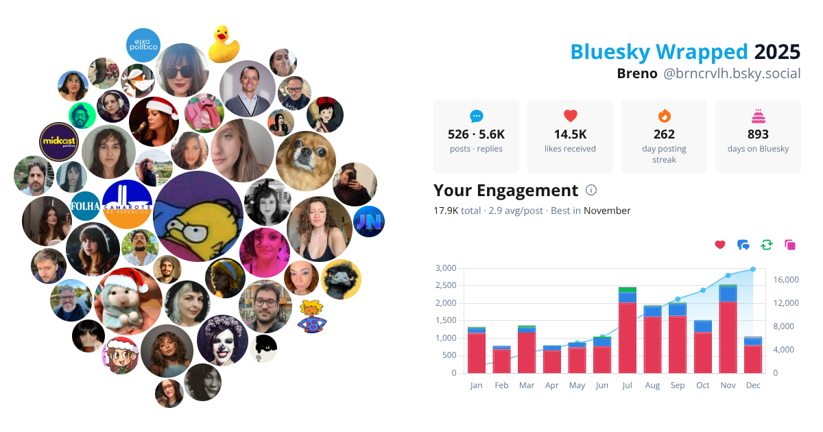 Your Bluesky Wrapped 2025 preview
