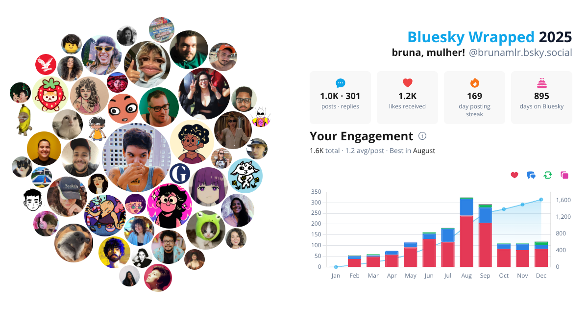 Your Bluesky Wrapped 2025 preview