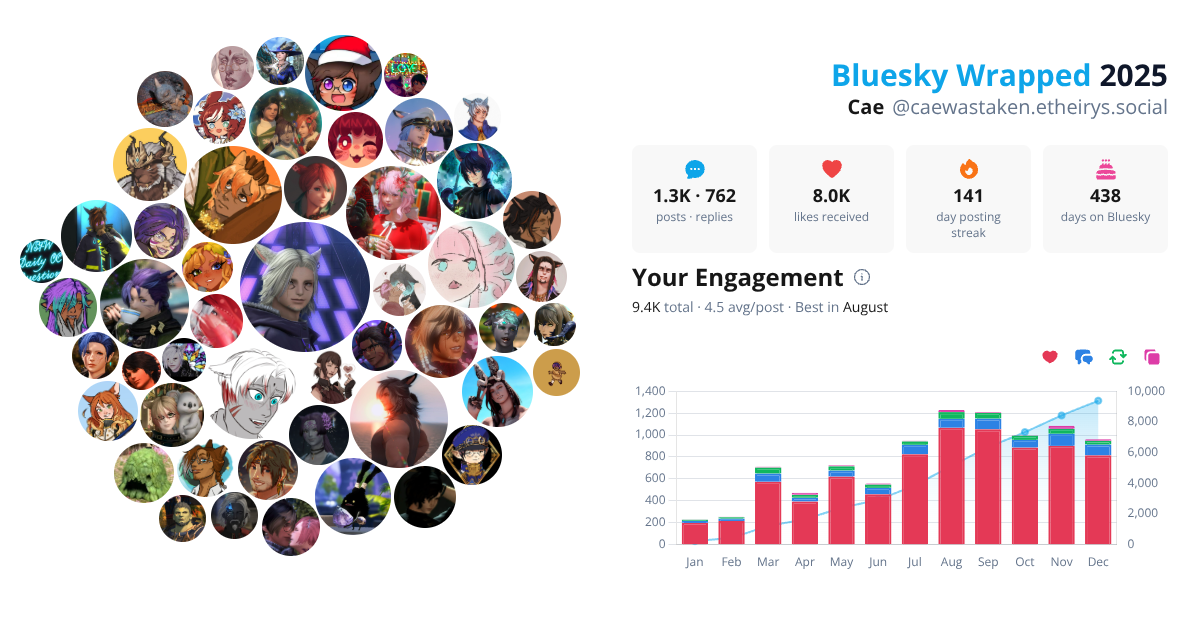 Your Bluesky Wrapped 2025 preview