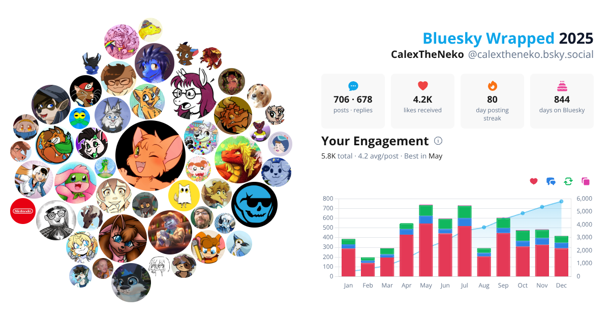 Your Bluesky Wrapped 2025 preview