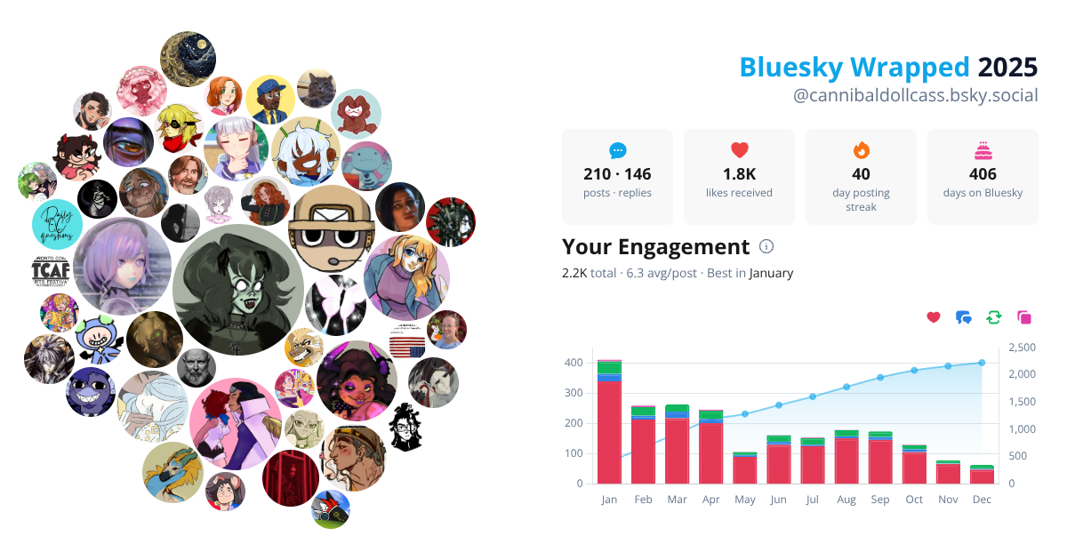 Your Bluesky Wrapped 2025 preview