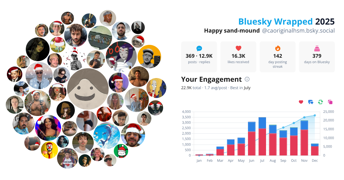 Your Bluesky Wrapped 2025 preview