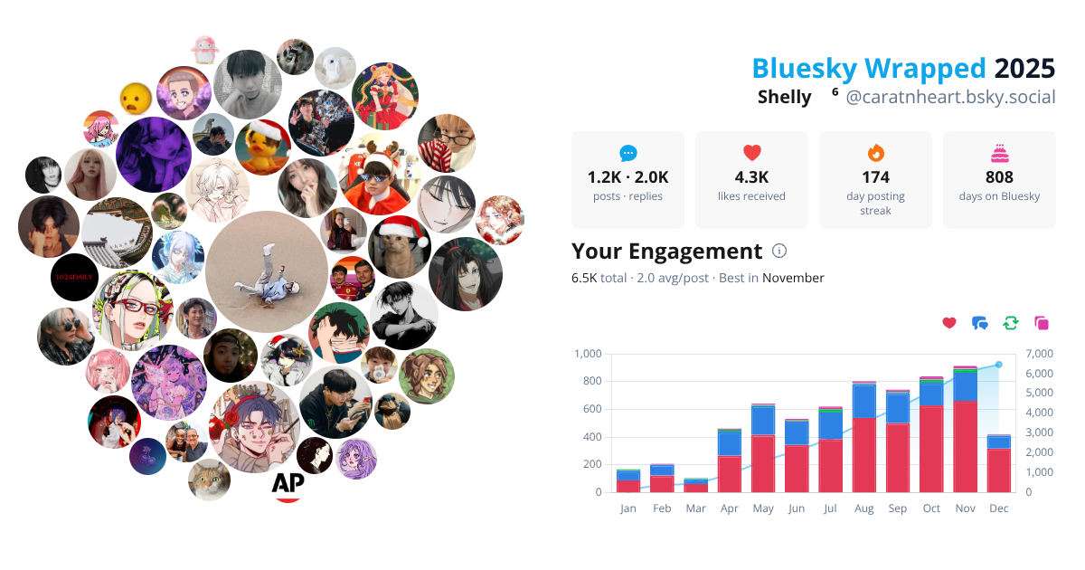 Your Bluesky Wrapped 2025 preview