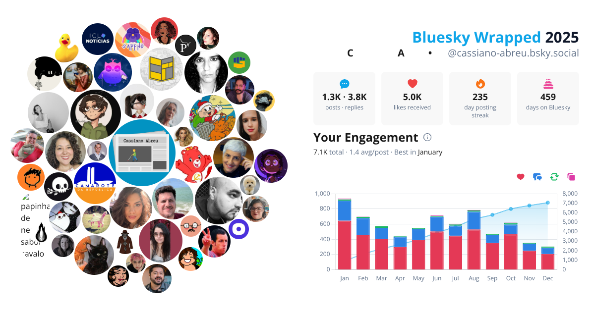 Your Bluesky Wrapped 2025 preview