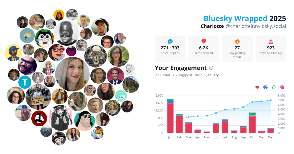 Your Bluesky Wrapped 2025 preview