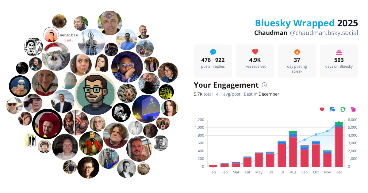 Your Bluesky Wrapped 2025 preview