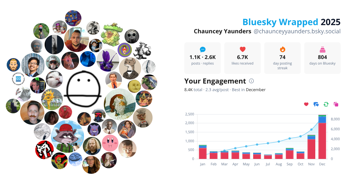 Your Bluesky Wrapped 2025 preview