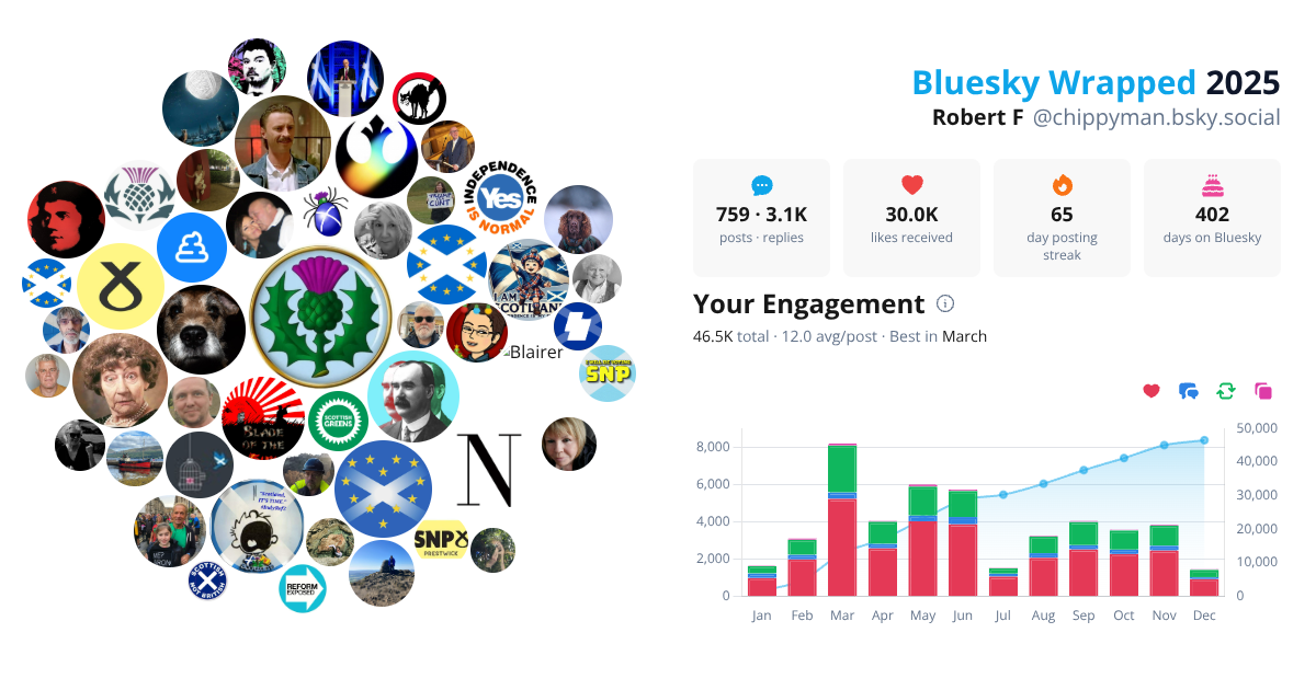 Your Bluesky Wrapped 2025 preview