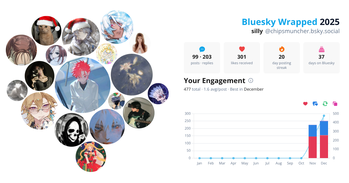 Your Bluesky Wrapped 2025 preview