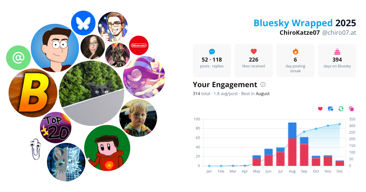 Your Bluesky Wrapped 2025 preview