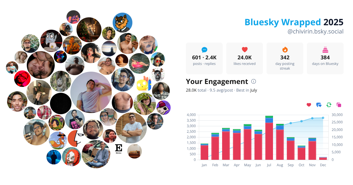 Your Bluesky Wrapped 2025 preview