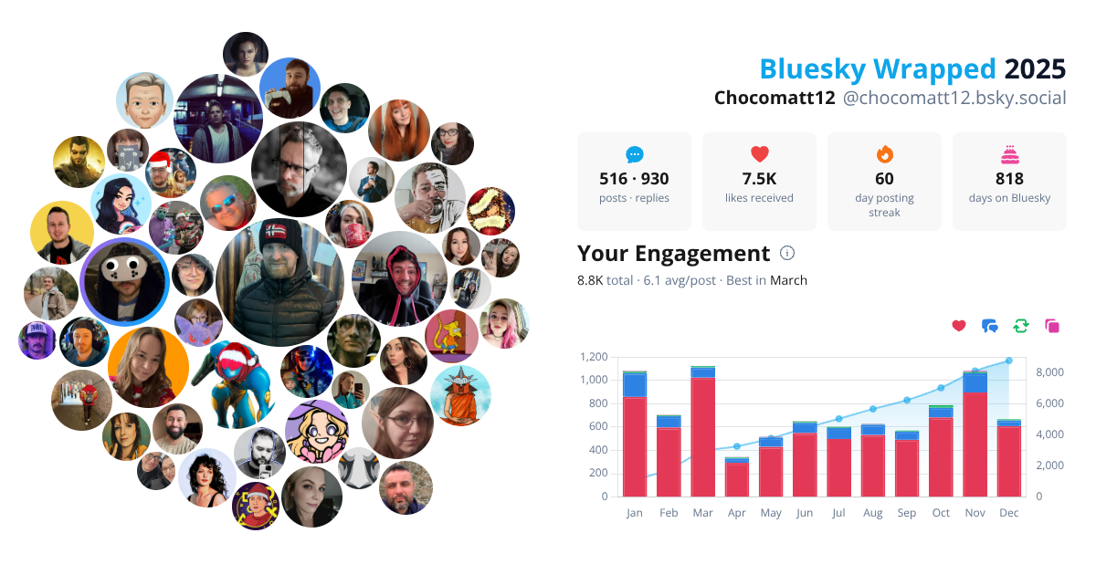 Your Bluesky Wrapped 2025 preview