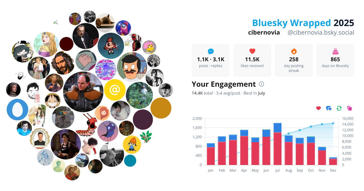 Your Bluesky Wrapped 2025 preview