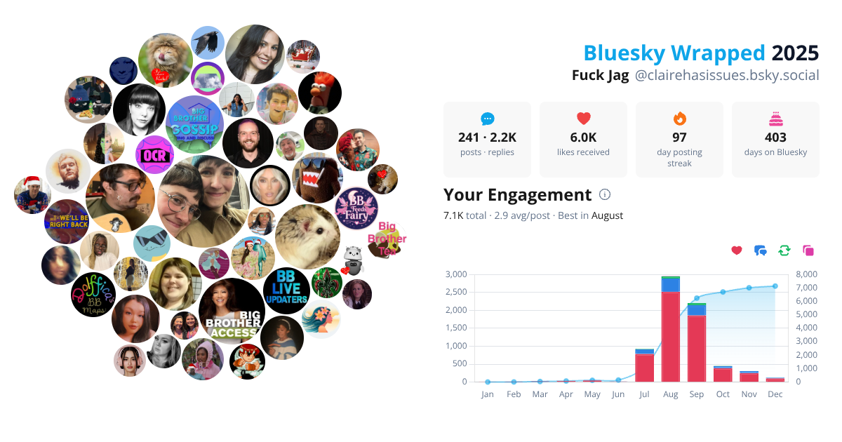 Your Bluesky Wrapped 2025 preview