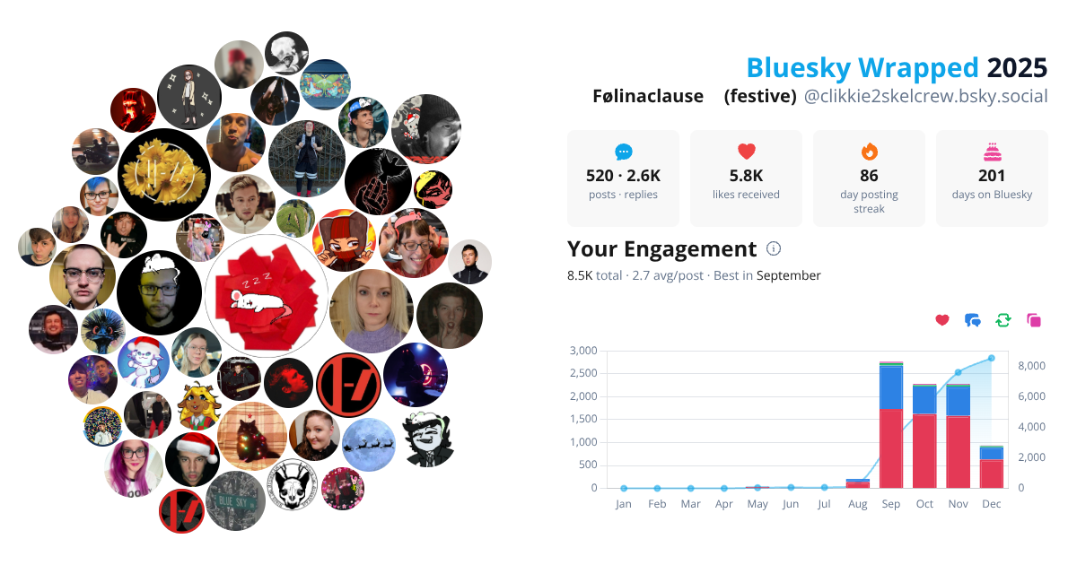 Your Bluesky Wrapped 2025 preview