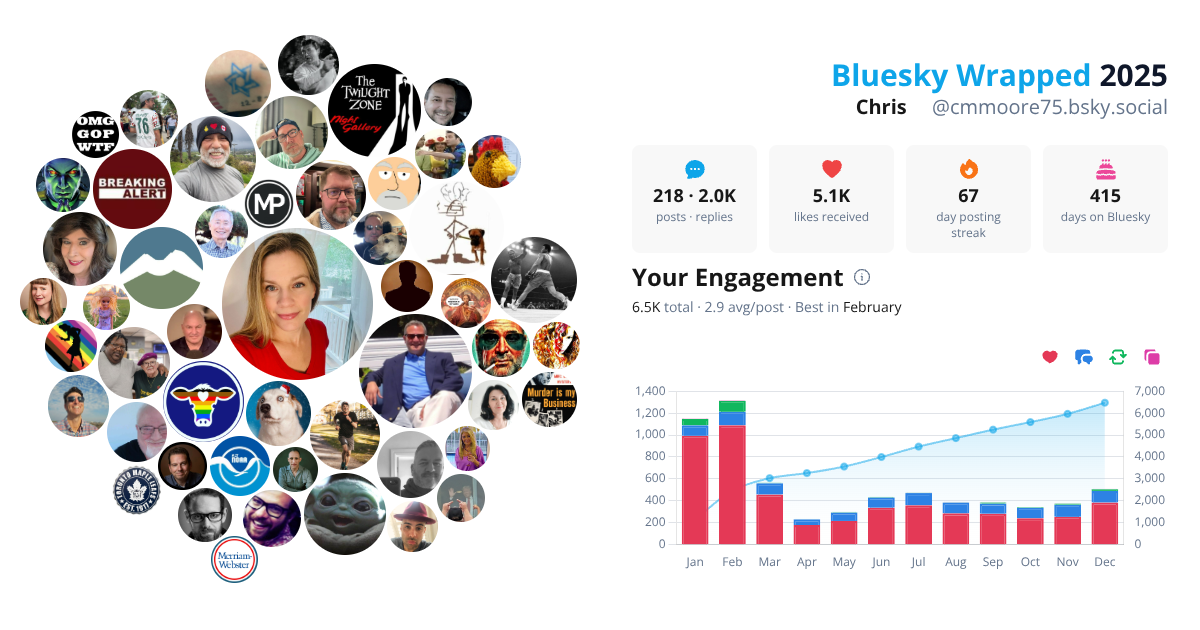 Your Bluesky Wrapped 2025 preview