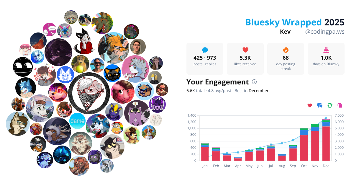Your Bluesky Wrapped 2025 preview
