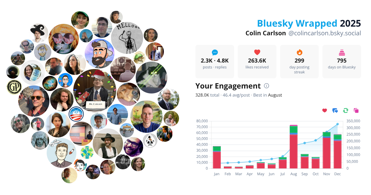 Your Bluesky Wrapped 2025 preview