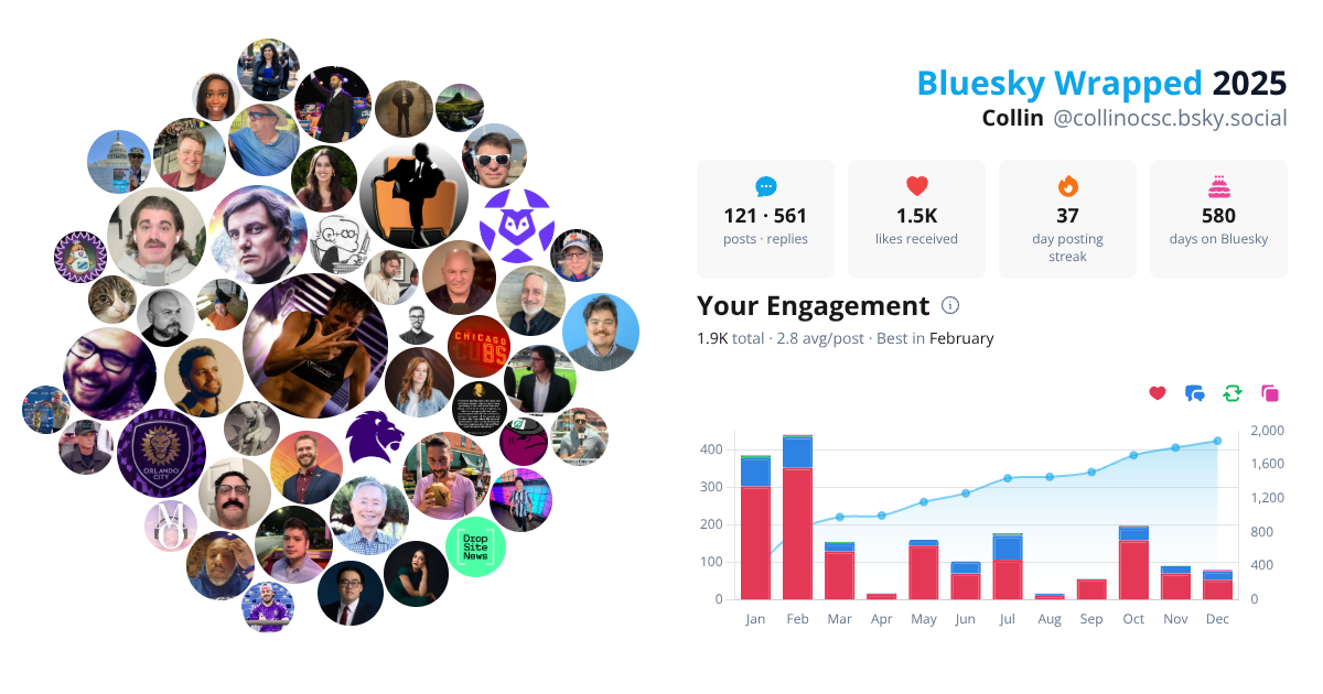 Your Bluesky Wrapped 2025 preview