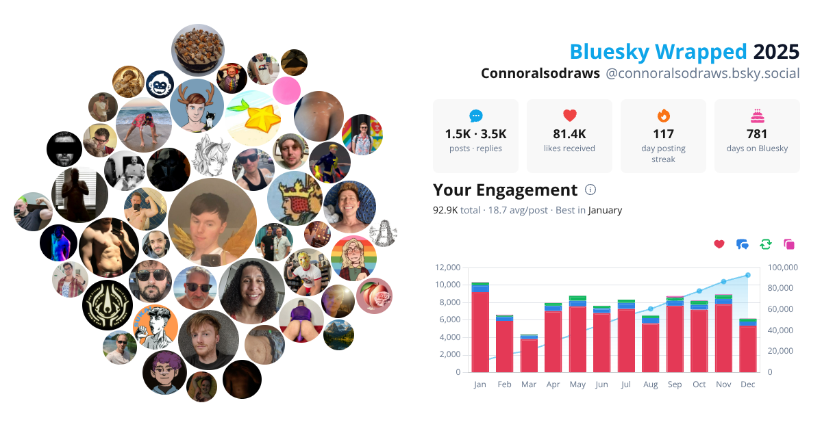 Your Bluesky Wrapped 2025 preview