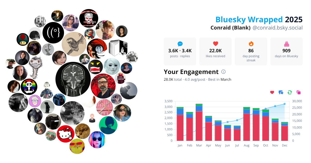 Your Bluesky Wrapped 2025 preview