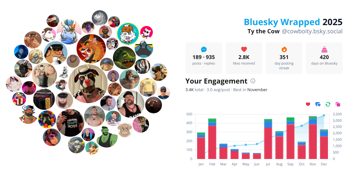 Your Bluesky Wrapped 2025 preview