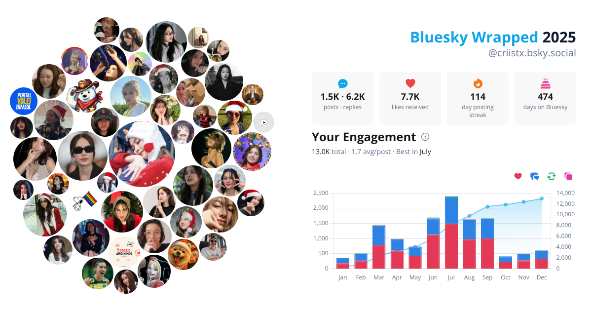 Your Bluesky Wrapped 2025 preview