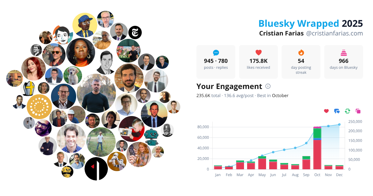 Your Bluesky Wrapped 2025 preview