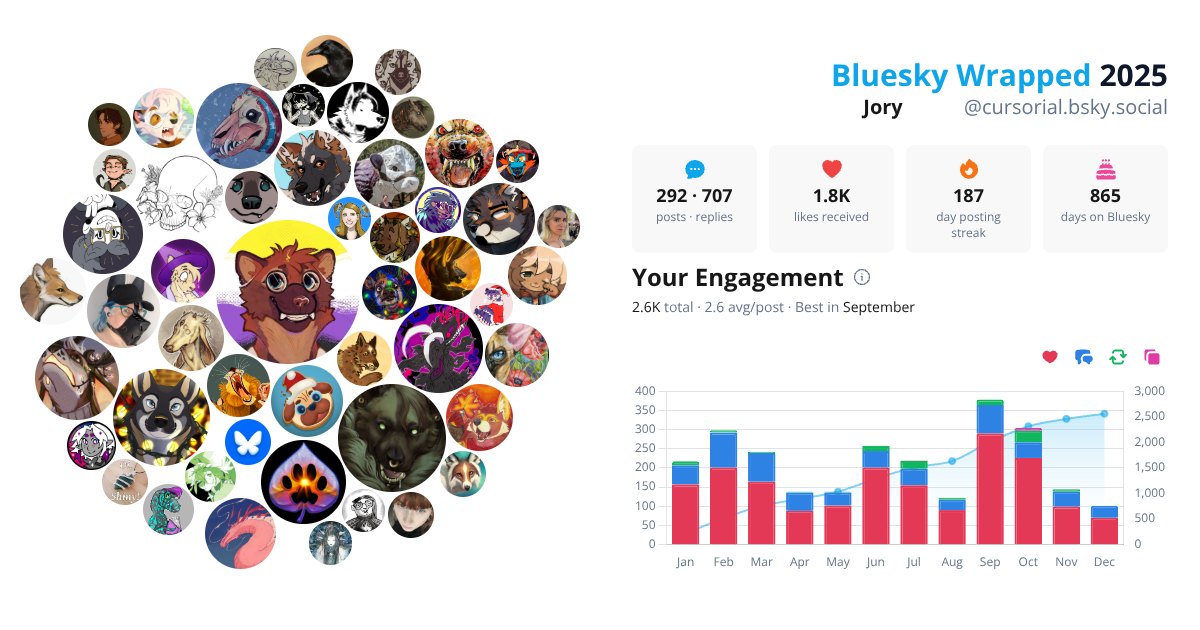 Your Bluesky Wrapped 2025 preview