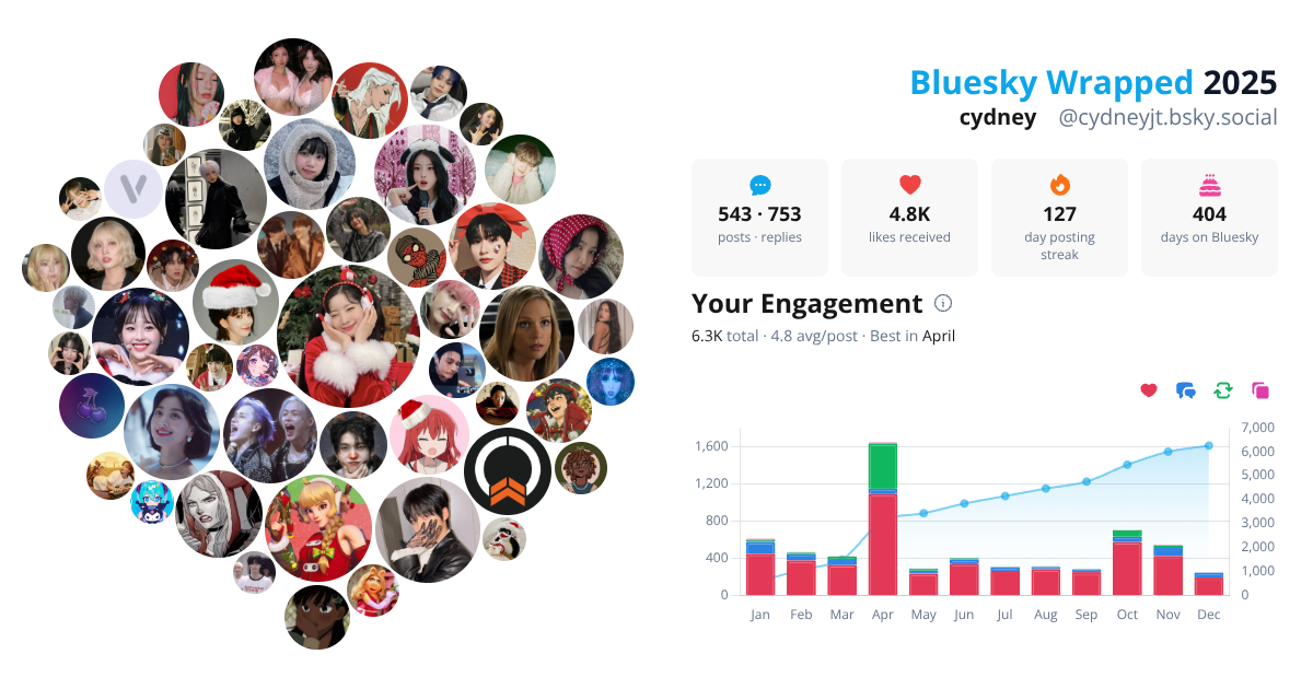Your Bluesky Wrapped 2025 preview