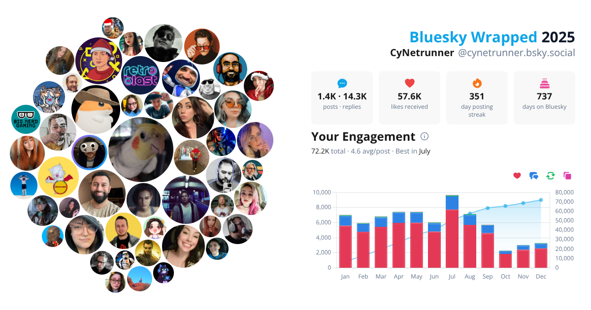 Your Bluesky Wrapped 2025 preview