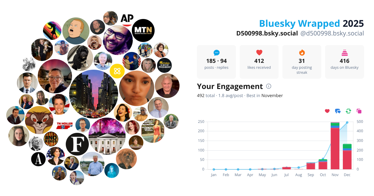 Your Bluesky Wrapped 2025 preview
