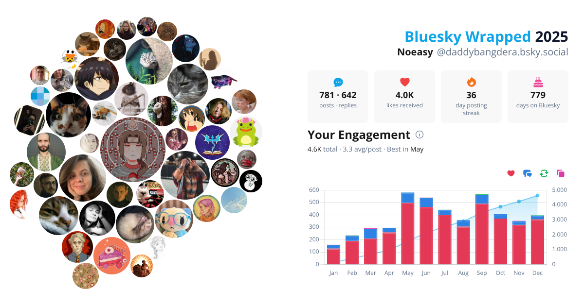 Your Bluesky Wrapped 2025 preview